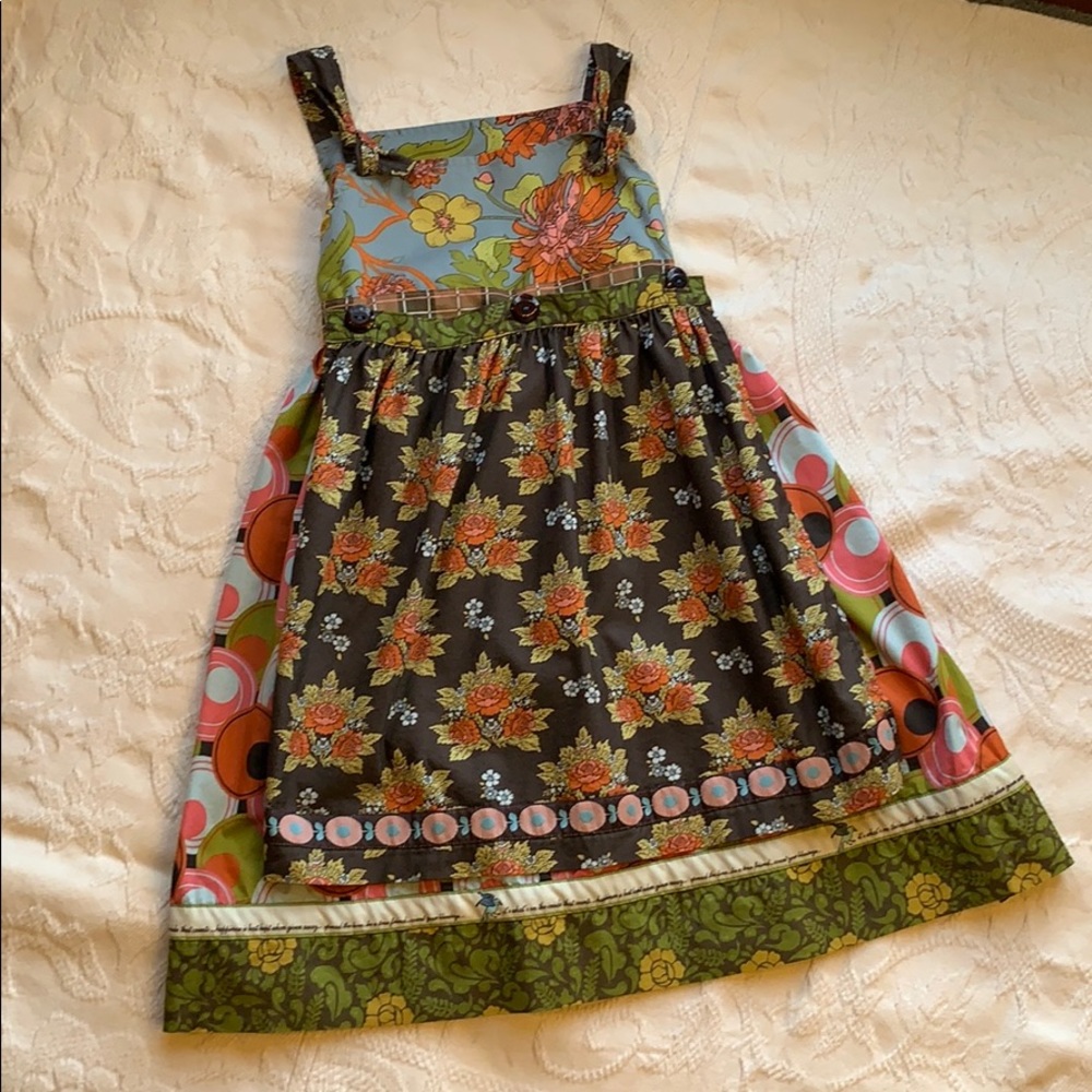 Matilda Jane girls dress size 10 with apron.